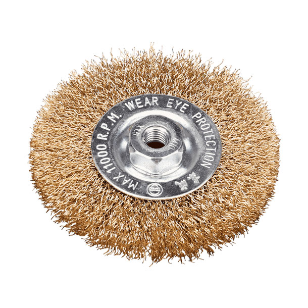 [30172500008] 东成轮形钢丝刷-镀铜钢丝-角磨用/东成
