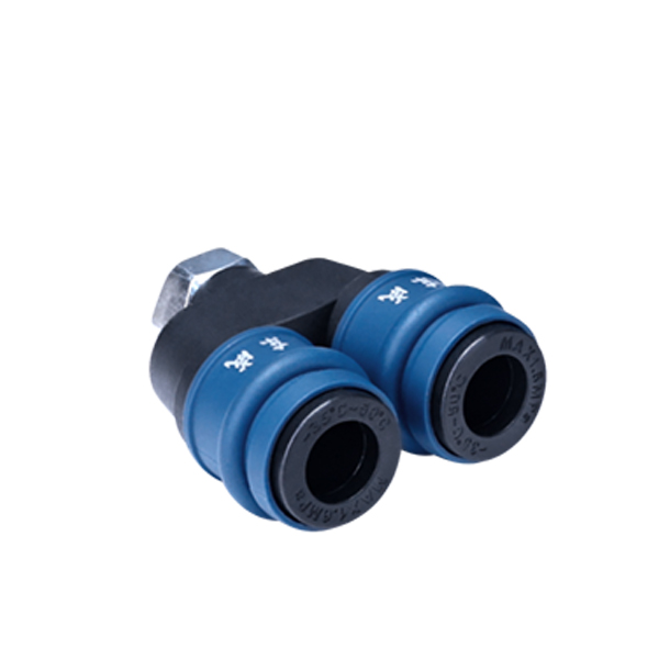 [30171800056] 东成气动快接圆二通（塑钢）/东成