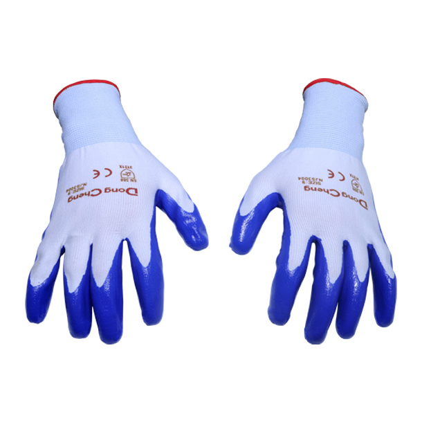 [30179901016] 东成9寸涤纶丁腈光面手套（掌浸）/东成