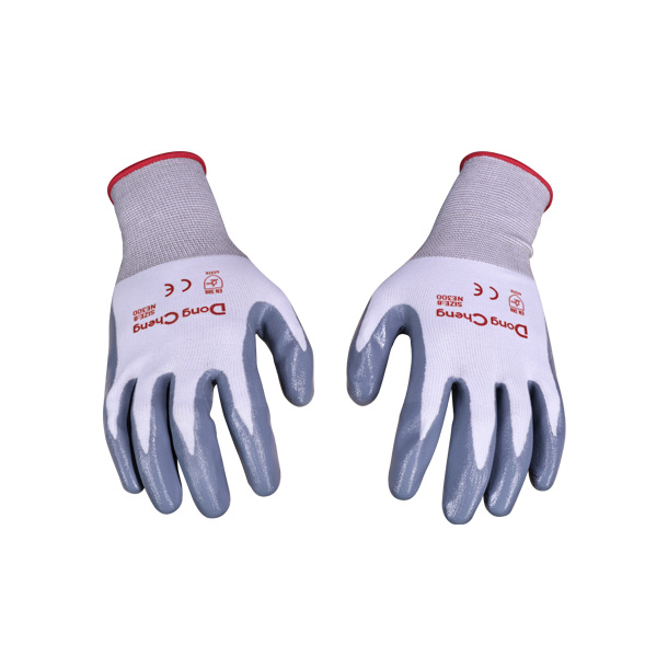 [30179901006] 东成8寸丁腈光面手套（掌浸）/东成